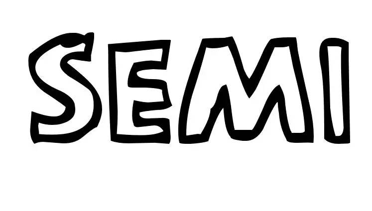 Coloriage Semi - Prénom à imprimer