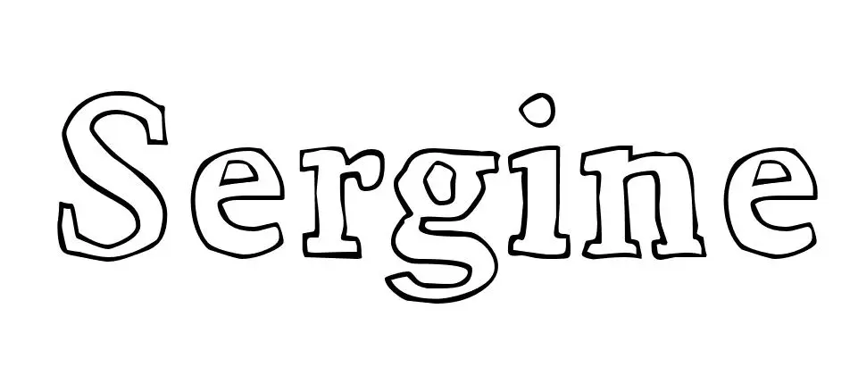 Disegno di Sergine – Disegno del Nome da Colorare da stampare