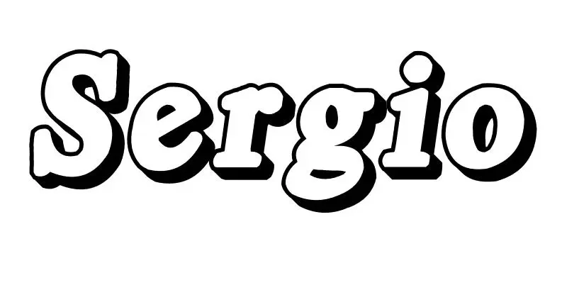 Disegno di Sergio da stampare