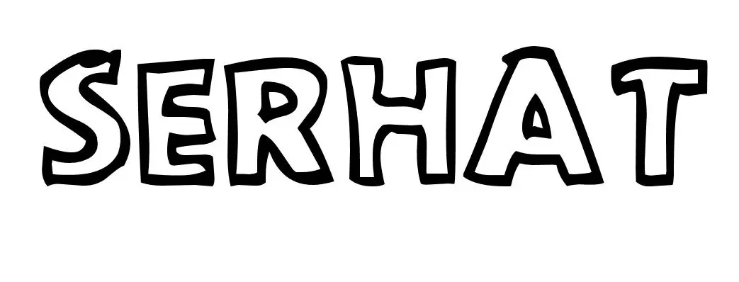 Disegno di Serhat – Disegno del Nome da Colorare da stampare