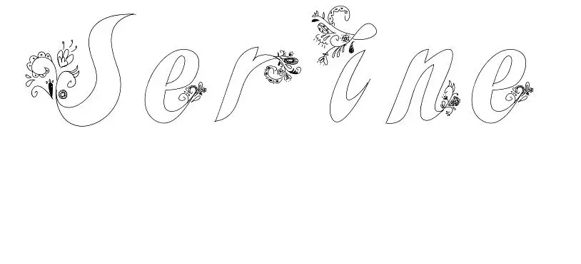 Disegno di Serina da stampare