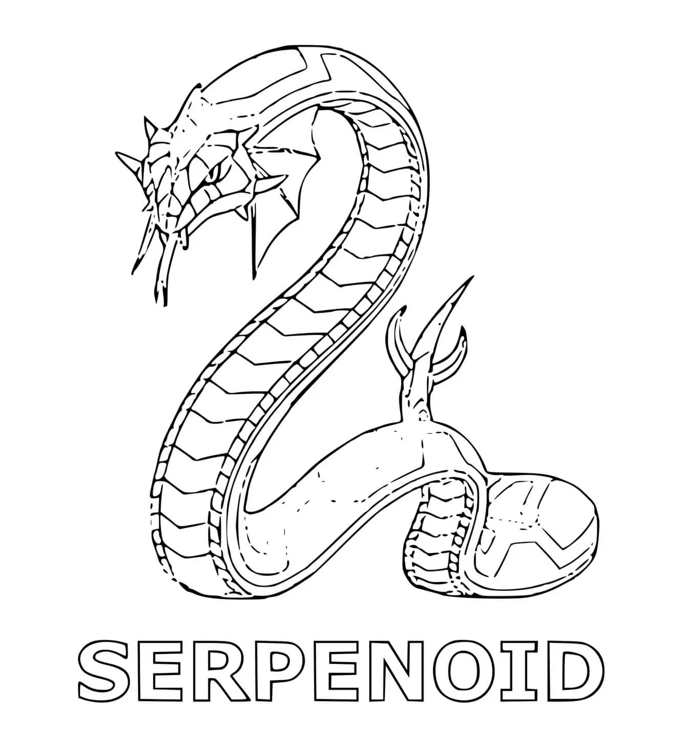 Coloriage Serpenoid - Bakugan à imprimer