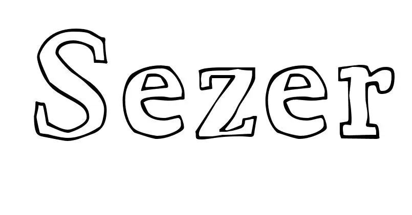Disegno di Sezer - Disegno del Nome da Colorare da stampare