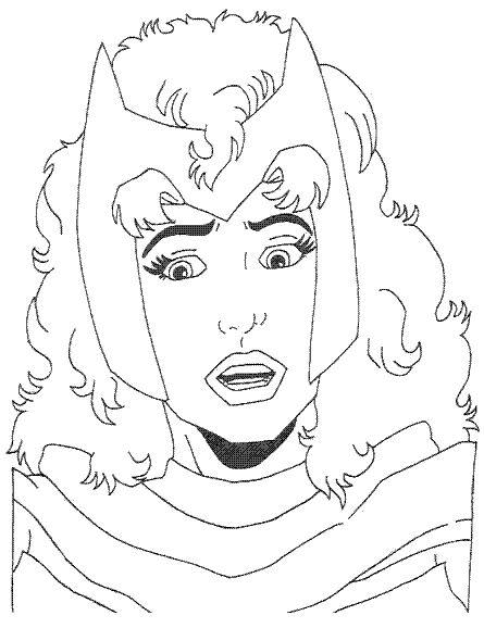 Coloriage Sharon Carter - Captain america à imprimer