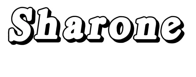 Coloriage Sharone - Prénom à imprimer