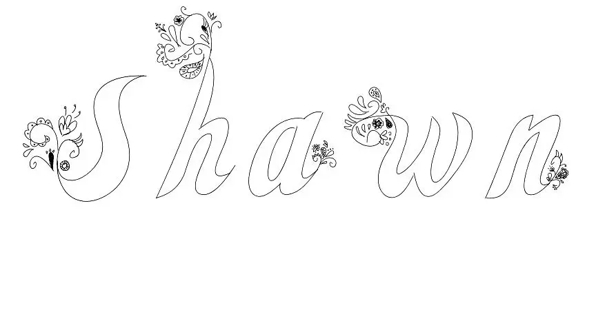 Shawn coloring page to print