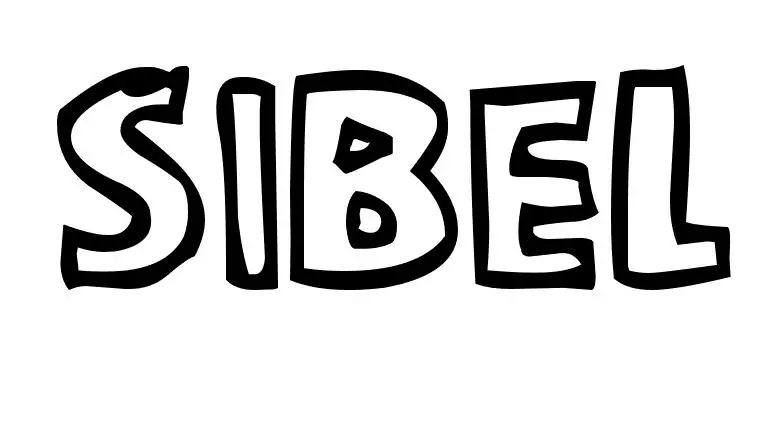 Coloriage Sibel - Prénom à imprimer