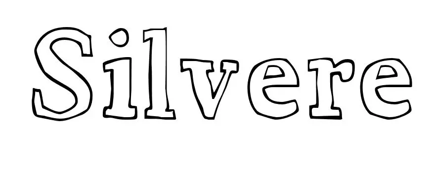 Coloriage Silvere - Prénom à imprimer