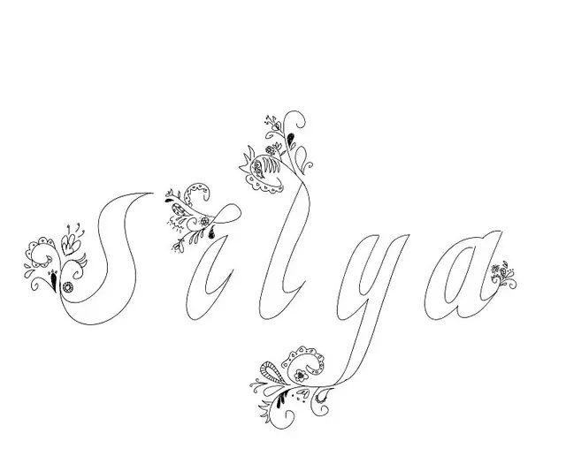 Coloriage Silya - Prénom à imprimer