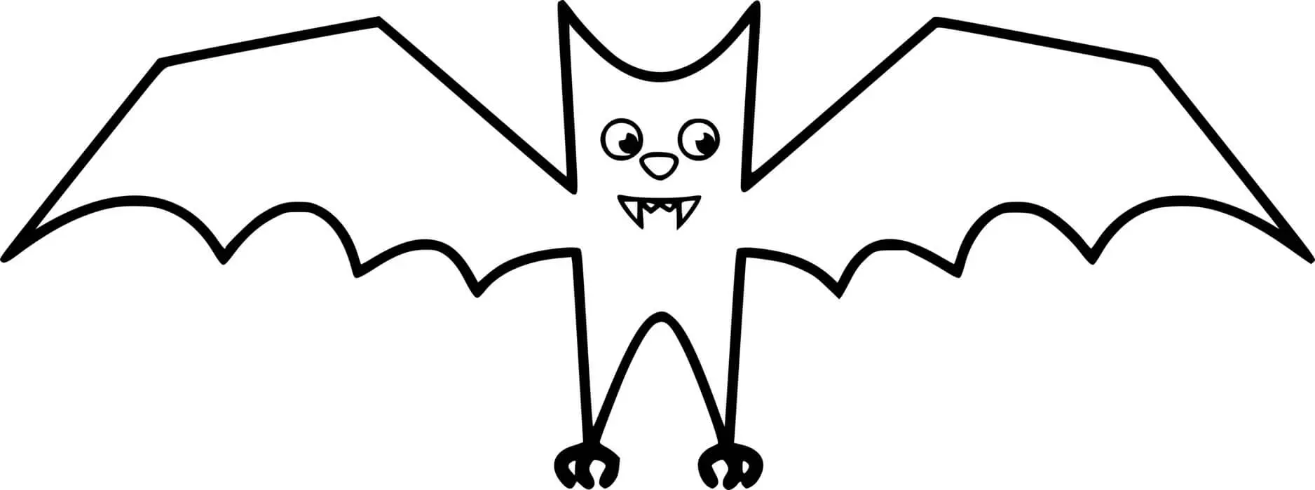 Coloriage Petite Chauve-Souris Trop Mignonne - Halloween chauve souris à imprimer
