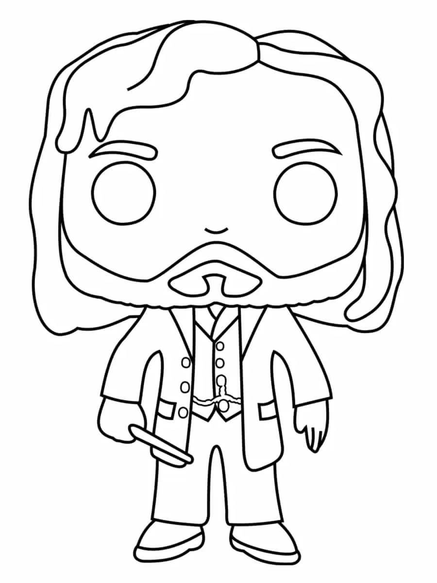 Coloriage Sirius Black Also Padfoot - Harry potter à imprimer