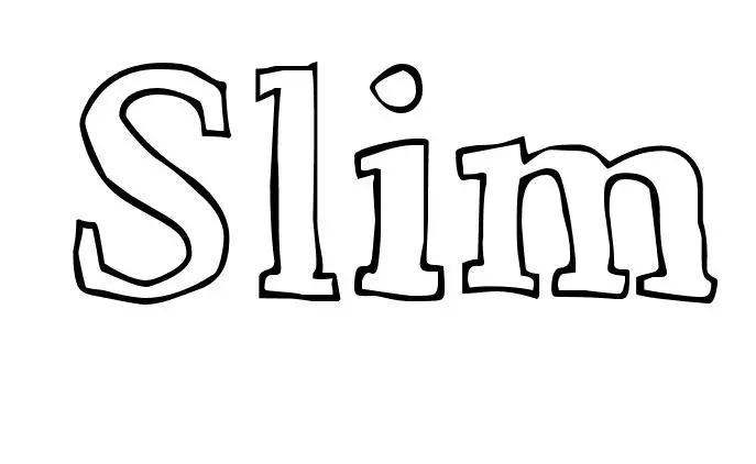 Coloriage Slim - Prénom à imprimer