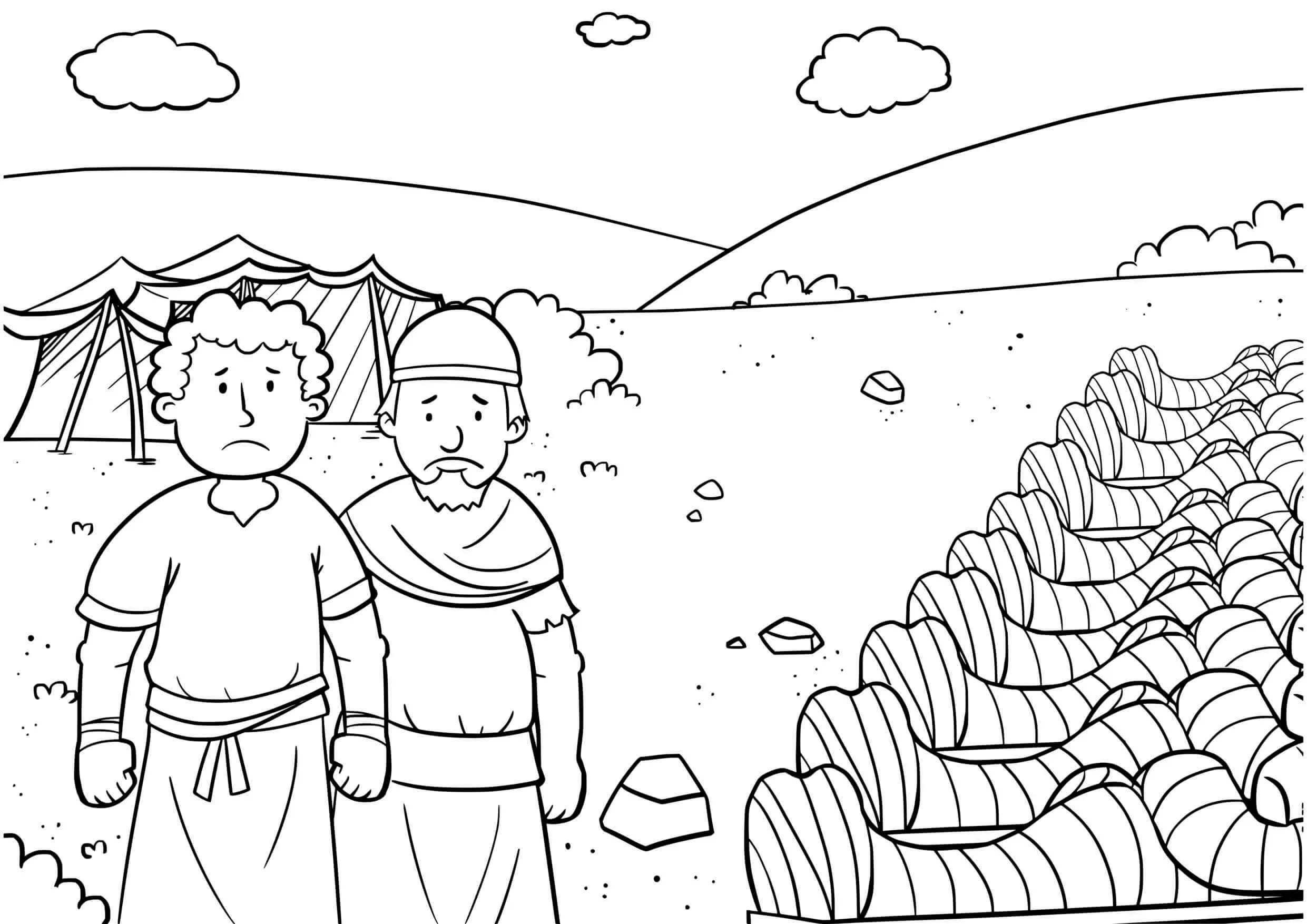 Coloriage Jésus et les nombres sacrés à découvrir - Jésus à imprimer