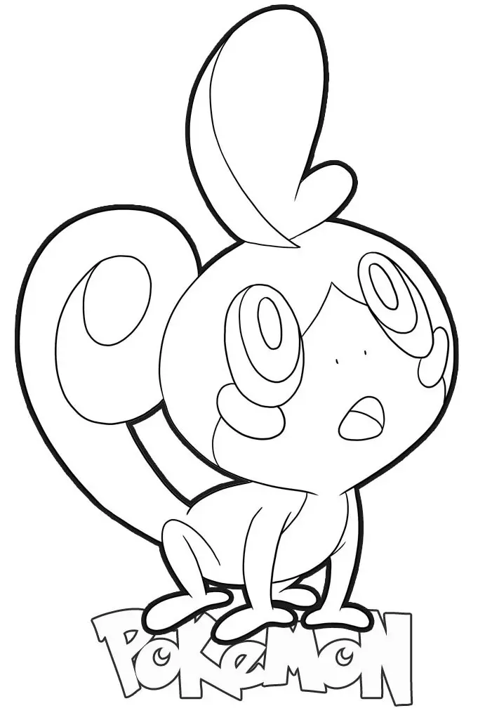 Coloriage Sobble Pokemon - Pokémon à imprimer