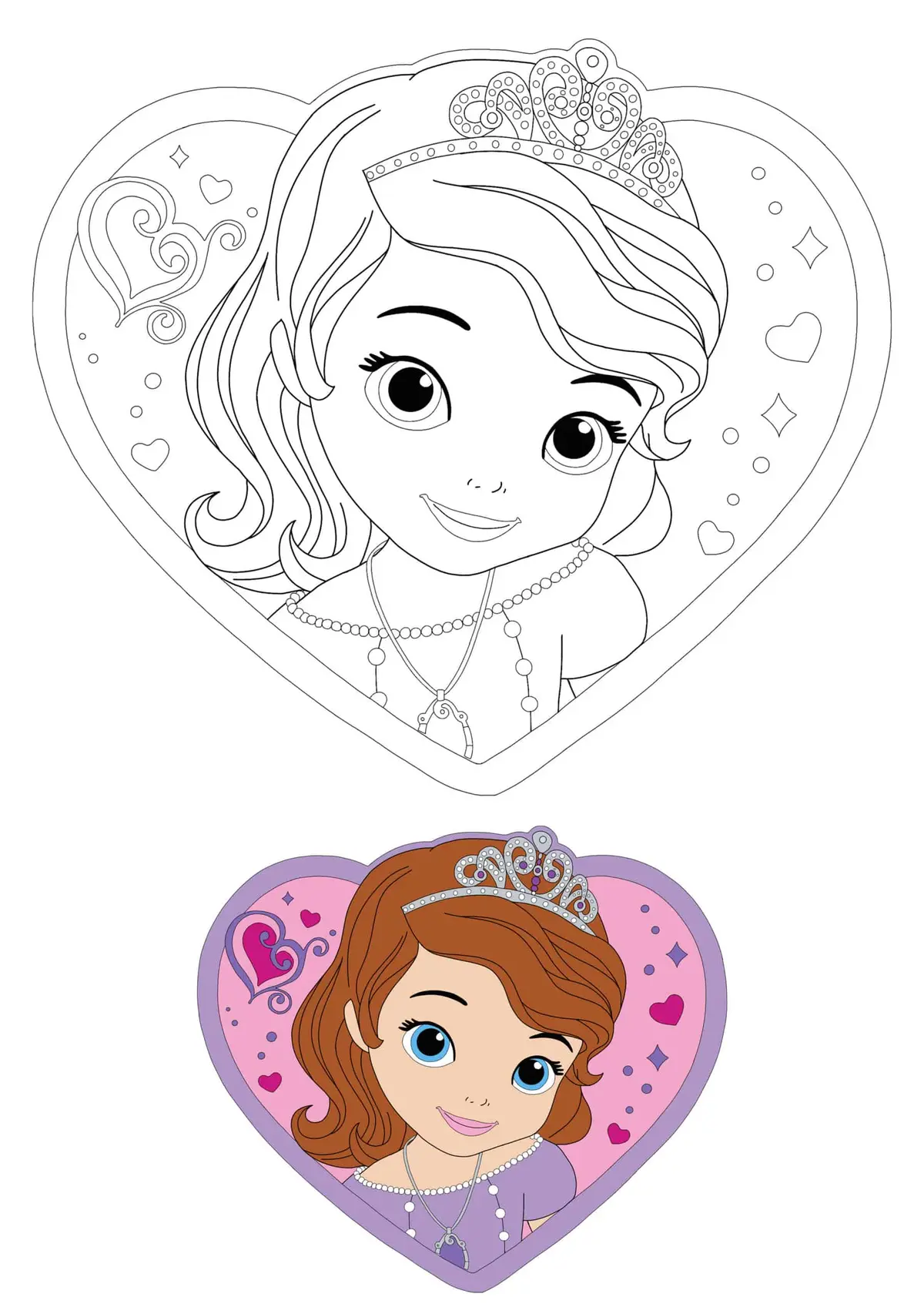 Coloriage Sofia La Princesse - Princesse à imprimer