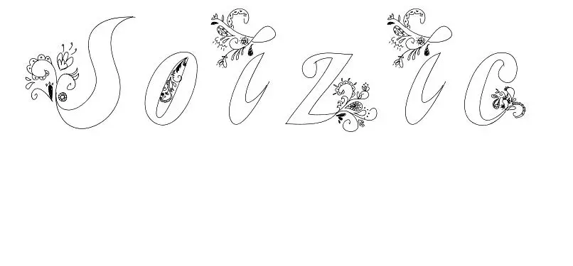 Coloriage Soizic - Prénom à imprimer
