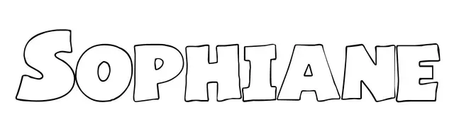 Coloriage Sophiane - Prénom à imprimer