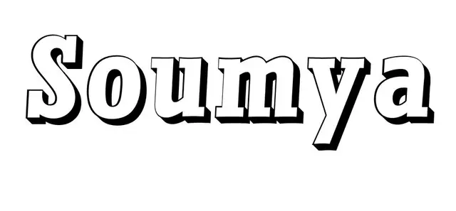 Coloriage Soumya - Prénom à imprimer