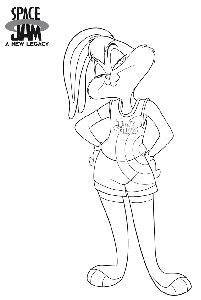 Desenho de Desenho para colorir Lola Bunny Space Jam 2 para colorir