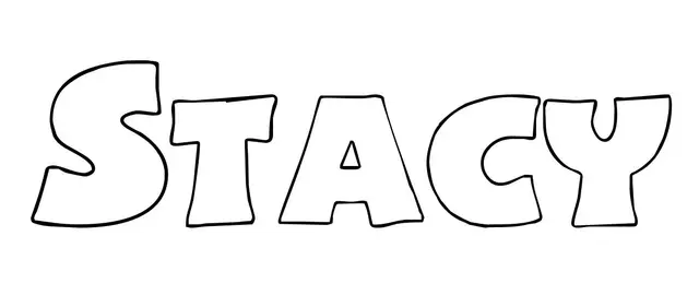 Coloriage Stacy - Prénom à imprimer