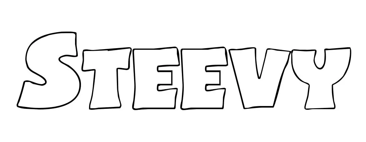 Coloriage Steevy - Prénom à imprimer
