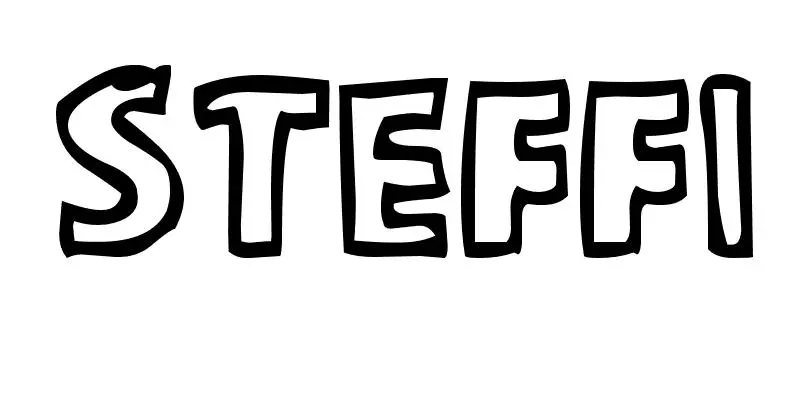 Coloriage Steffi - Prénom à imprimer
