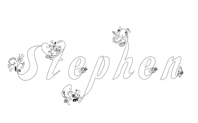Coloriage Stephen - Prénom à imprimer