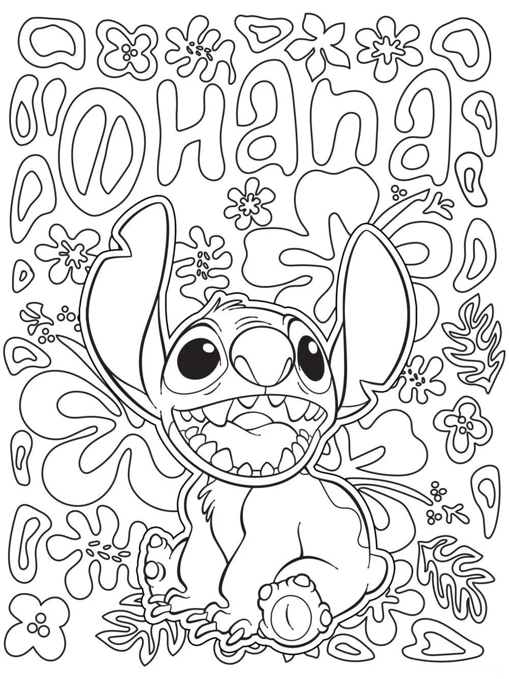 Coloriage Stitch Mandala Lilo Stitch - Stitch à imprimer