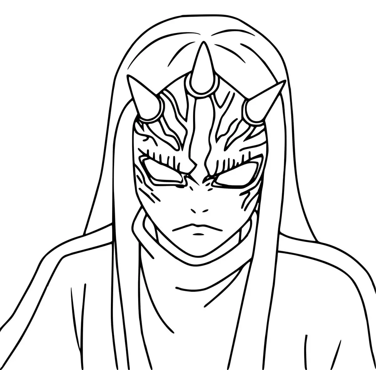 Coloriage Swamp Démon Kimetsu No Yaib - Demon slayer à imprimer