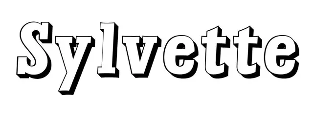 Coloriage Sylvette - Prénom à imprimer