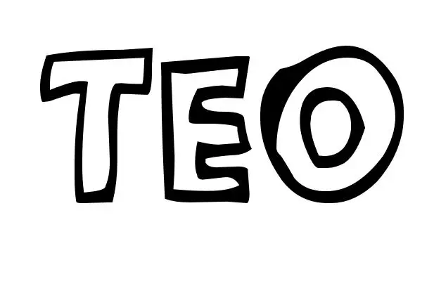 Coloriage Teo - Prénom à imprimer