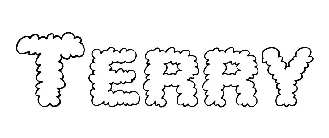 Coloriage Terry - Prénom à imprimer