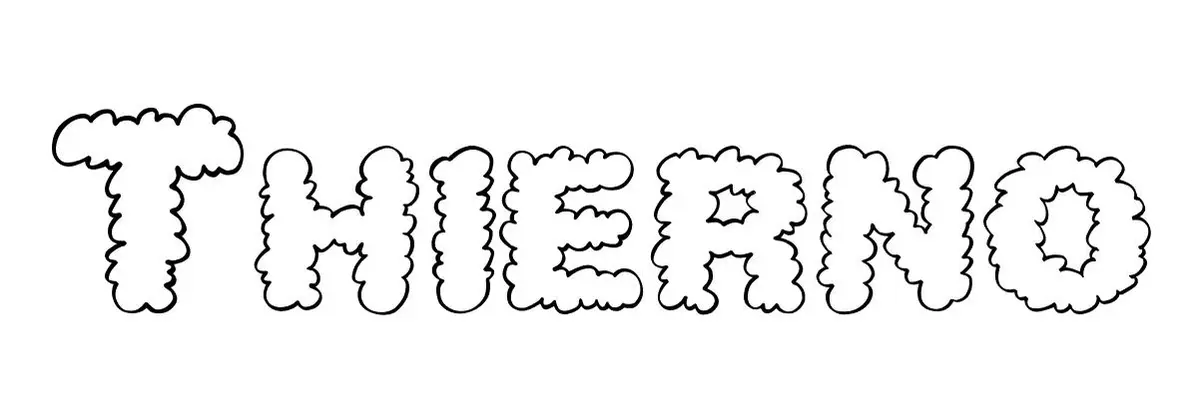 Coloriage Thierno - Prénom à imprimer