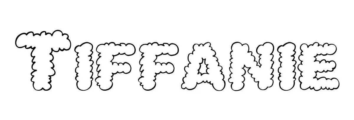 Tiffanie coloring page to print