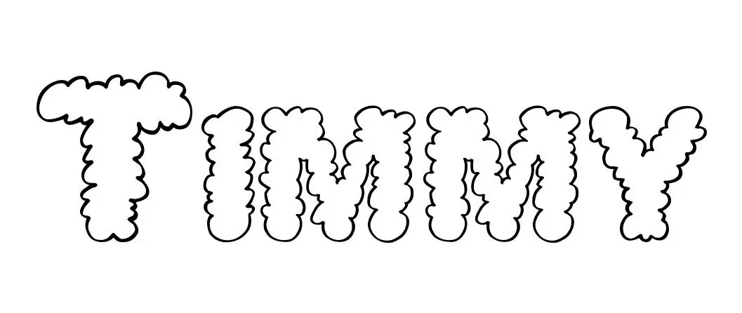 Coloriage Timmy - Prénom à imprimer