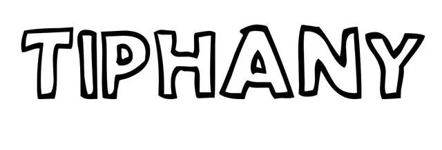 Coloriage Tiphany - Prénom à imprimer