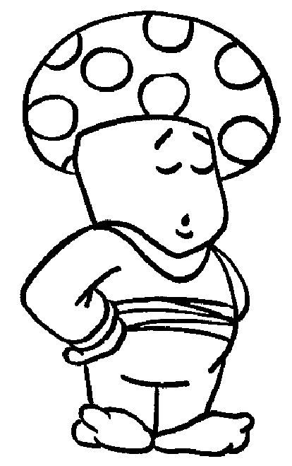 Disegno di Toad il Fungo di Mario da stampare