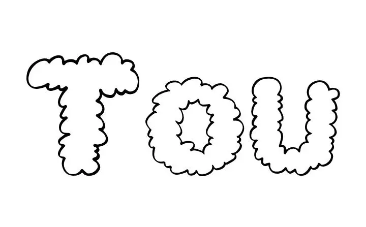 Coloriage Tou - Prénom à imprimer