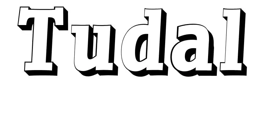 Coloriage Tudal - Prénom à imprimer