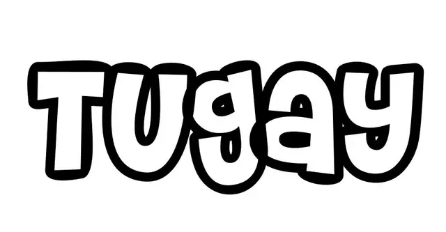 Coloriage Tugay - Prénom à imprimer