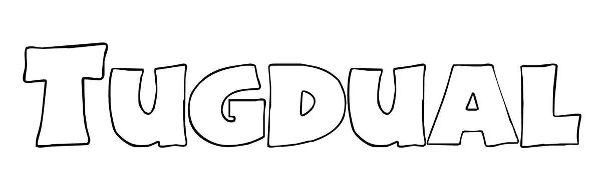 Coloriage Tugdual - Prénom à imprimer