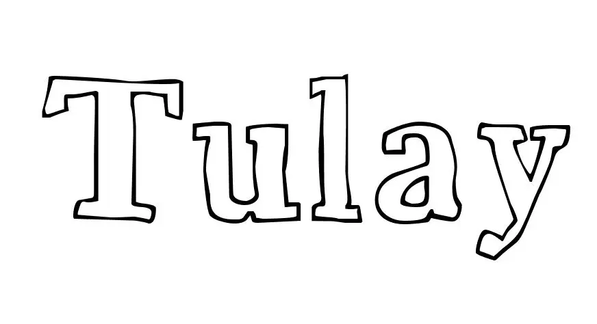 Coloriage Tulay - Prénom à imprimer
