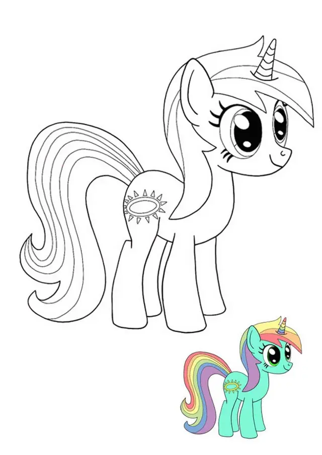 Coloriage Twilight Sparkle - Mon Petit Poney - Licorne à imprimer