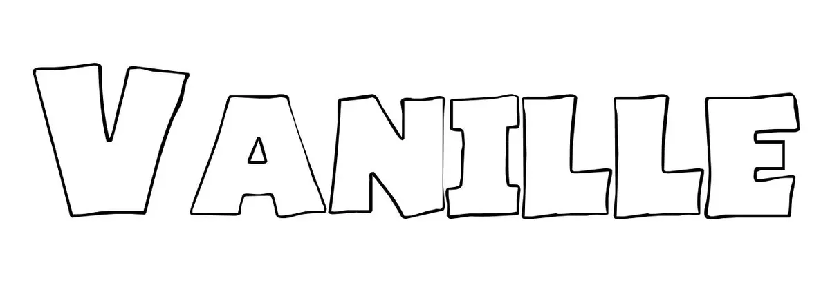 Vanille coloring page to print