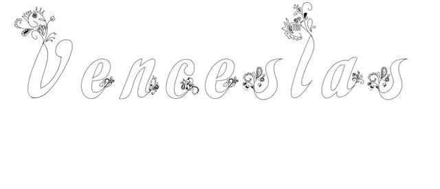 Coloriage Venceslas - Prénom à imprimer
