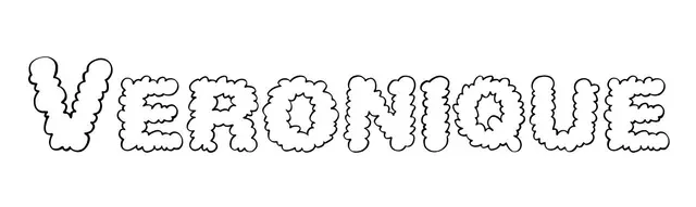Coloriage Veronique - Prénom à imprimer