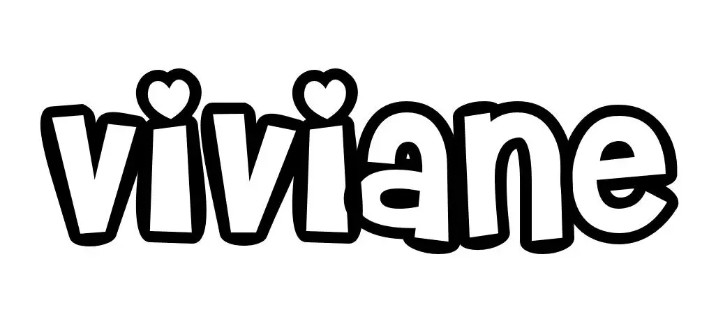 Coloriage Viviane - Prénom à imprimer