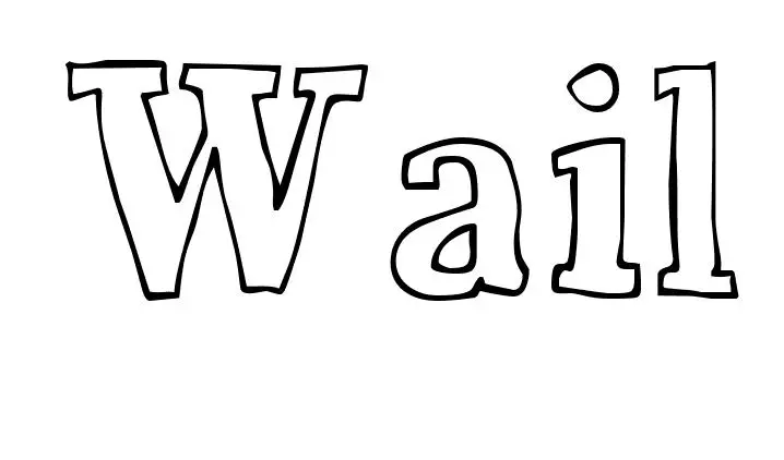 Disegno di Wail da stampare