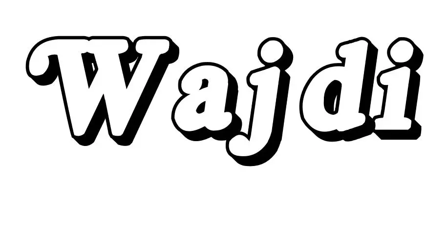 Disegno di Wajdi – disegno del nome da colorare da stampare
