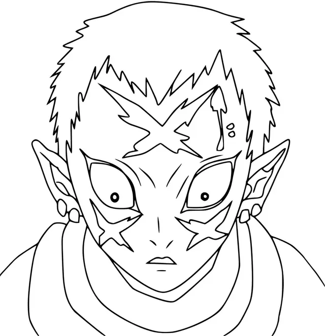 Wakuraba Kimetsu No Yaiba coloring page to print